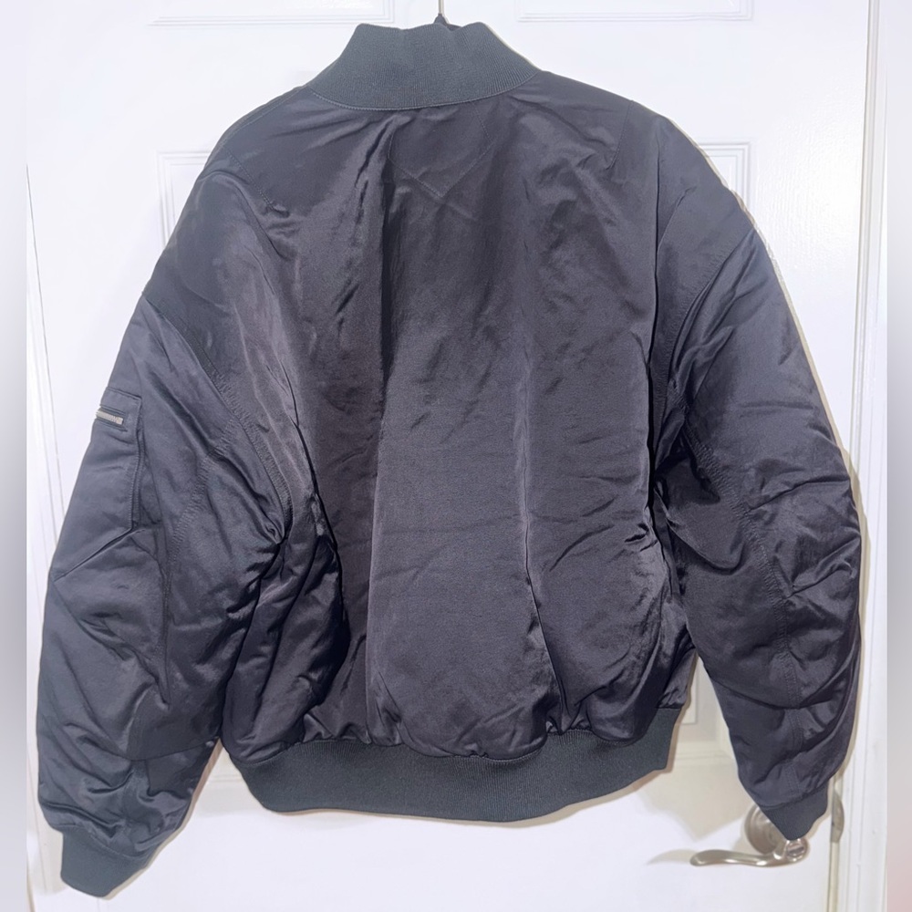 Nike Jordan Flight Renegade Bomber Jacket Women’s Large Black - Picture 8 of 12